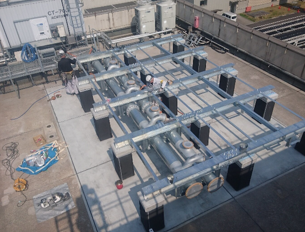 完成した架台の全景